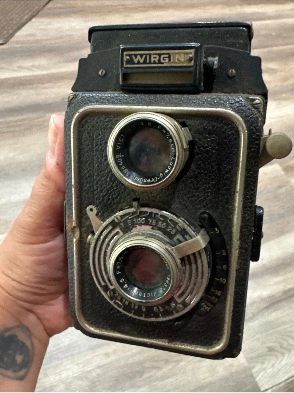 VERY RARE WIRGIN TLR 6x6 Medium Format Camera 1930s Germany